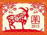 羊年春节剪纸图片