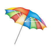 彩色太阳伞图片