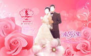 粉色结婚海报下载