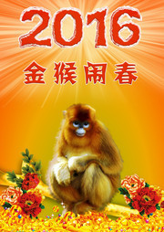 2016猴年海报下载