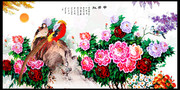 花开富贵中国风装饰画