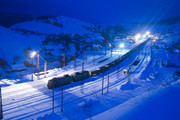 冬天里的火车图片