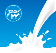 新鲜牛奶矢量图片