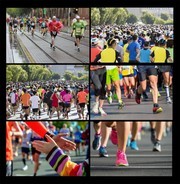跑马拉松人群图片素材