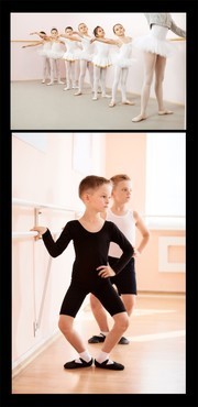 舞蹈训练中的儿童图片素材