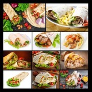 美味的墨西哥卷美食图片素材