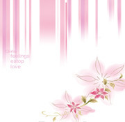 粉色花紋封面背景設計素材