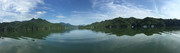 青羊湖山水风景全景图片