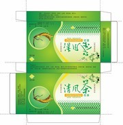 清风茶食品包装盒图片素材
