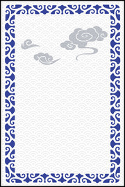 青花瓷中式花纹背景图片素材