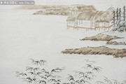 中式手绘中国风背景墙图片