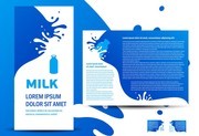 牛奶海报背景图片素材