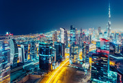 迪拜城市夜景图片下载