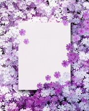 紫色花朵花纹背景设计素材