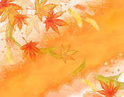 水彩枫叶植物插画图片素材