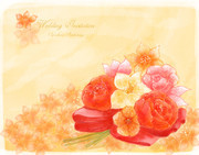 手绘水彩花朵背景图片下载