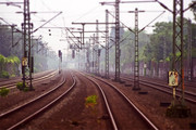 铁轨轨道风景摄影图片