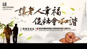 中国风尊老养老宣传海报设计素材