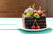 水果巧克力蛋糕甜品摄影图片