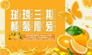 橙子水果宣传海报图片