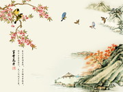 中国风花鸟装饰画图片
