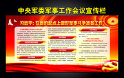 中央军委军事工作会议宣传栏模板