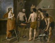 委拉斯凯兹油画伏尔甘的铁匠铺油画图片素材