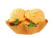 黄色冰淇淋图片