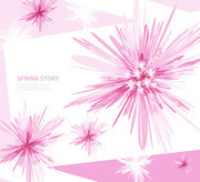 时尚抽象几何粉色背景图片