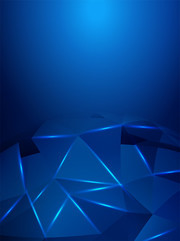 三角形渐变蓝色科技背景图片