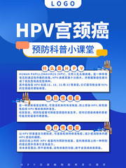 HPV宫颈癌预防科普海报