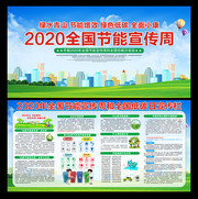 2020年节能周和低碳日活动板报
