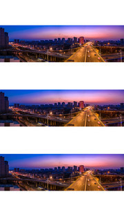 济南腊山立交桥夜色素材图片