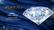蓝色钻石宣传海报
