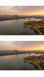 大明湖早晨风景图