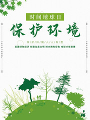地球日环境保护海报