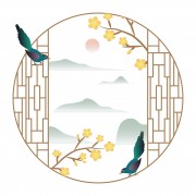 中国风花鸟装饰图片素材