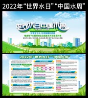 2022年世界水日中国水周主题宣传栏