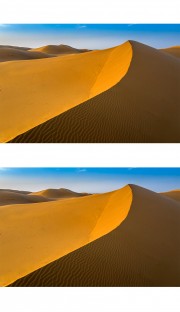 阴阳面沙漠风光图片