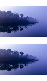 水墨湖光山色摄影图