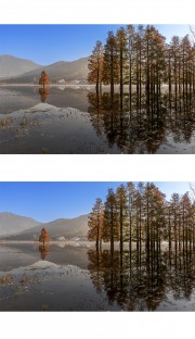 秋天的奇墅湖风景图片