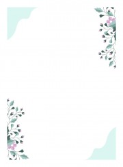 淡雅手绘植物花纹信纸背景图片