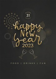 2023新年派对邀请函海报