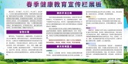 小清新春季健康教育宣传栏