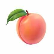 粉色桃子水果卡通图片