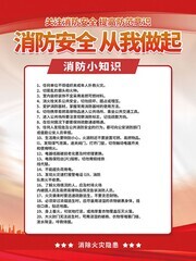 消防安全小知识海报