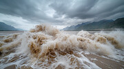 河流洪水高清图片