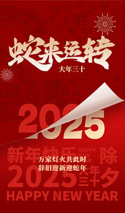 2025新年春节元旦海报