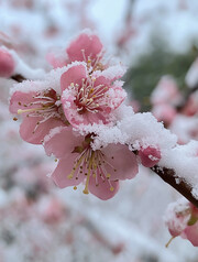 雪中梅花图片