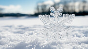 冬天雪花雪地背景